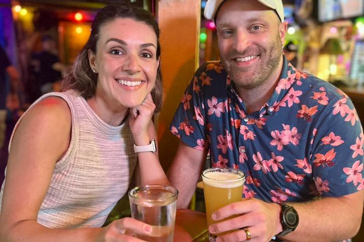 a person sitting on a table